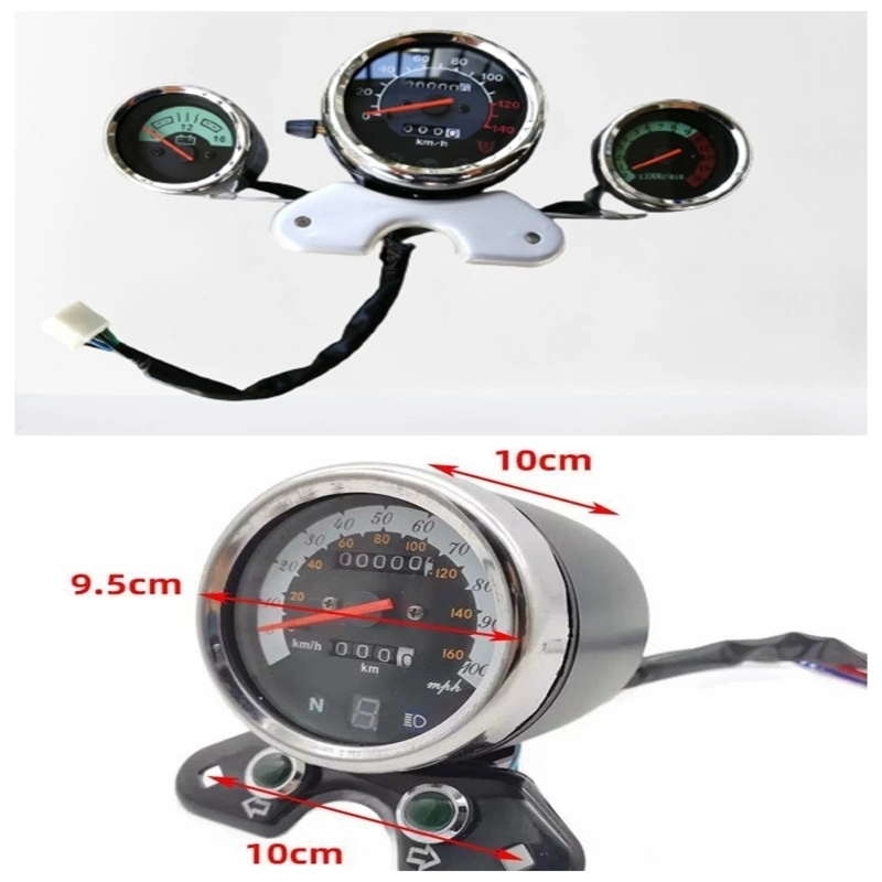 Véhicule électrique 12-72V Les pièces de rechange Speedmeter Instrument Storm Prince Héritier de Pièces de moto Moto d'instrument