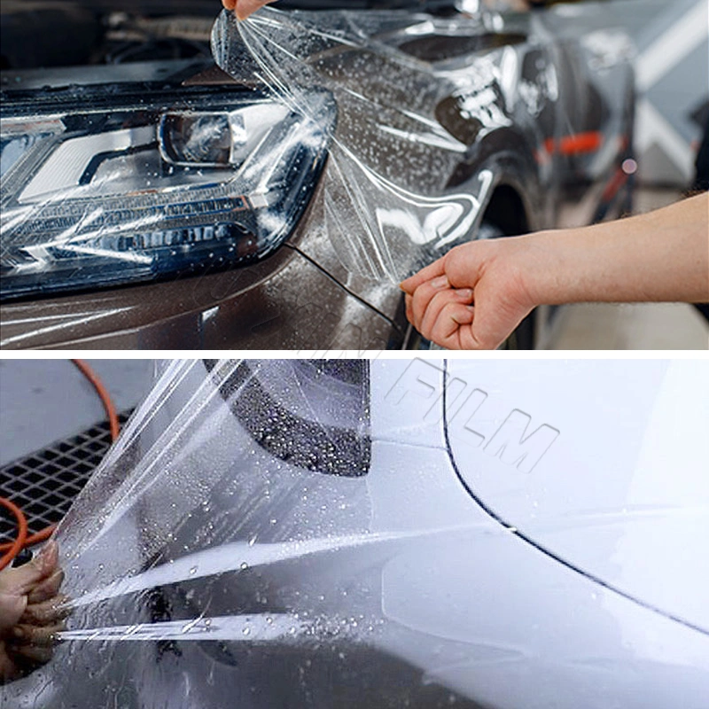 7.5 Mil Self Healing Paint Protection Anti Scratch Body Roll Clear Hot Melt Adhesive TPU Car Wrapping Ppf Film