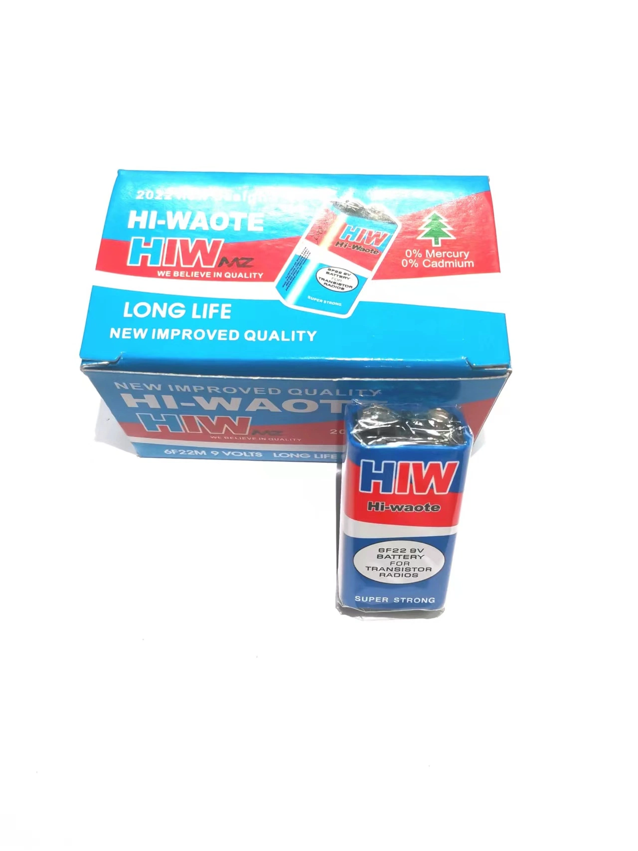 Super HiW 6f22 9V Zink-Kohle-Batterie mit hoher Kapazität, trocken Batterie Batterie Batterie Zelle primäre Batterie Carbon Batterie für Unterhaltungselektronik
