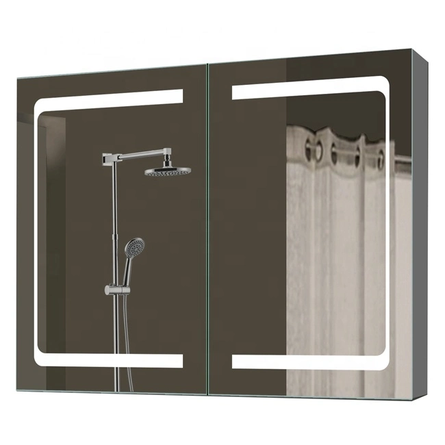 Well Designed Waterproof LED Illuminated Bathroom Setting Lighted Medicine Mirror Cabinet