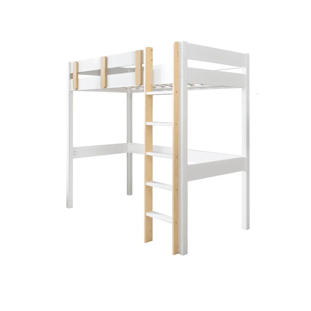 Factory Wholesale Modern K/D Bedroom Furniture Solid Wood Kids Bed