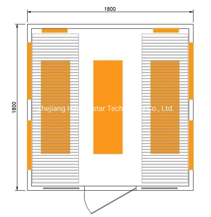 Hemlock Dry Steam Far Infrared Sauna Room