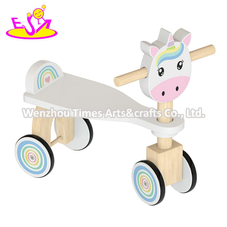 Wholesale/Supplier Baby Pink Unicorn Wooden Ride on Animal Toy for Children W16b019