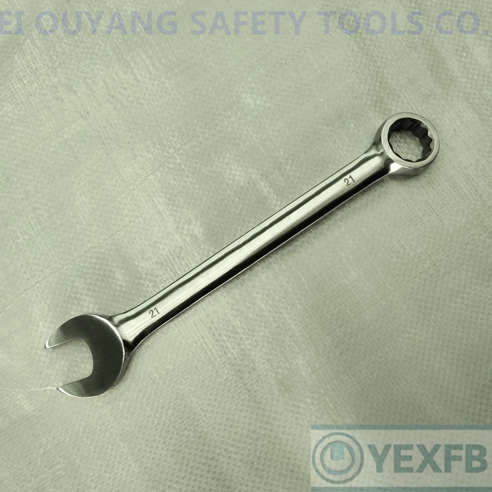 Stainless Steel Plain Combination Wrench/Spanner, 21mm, SS304/420/316