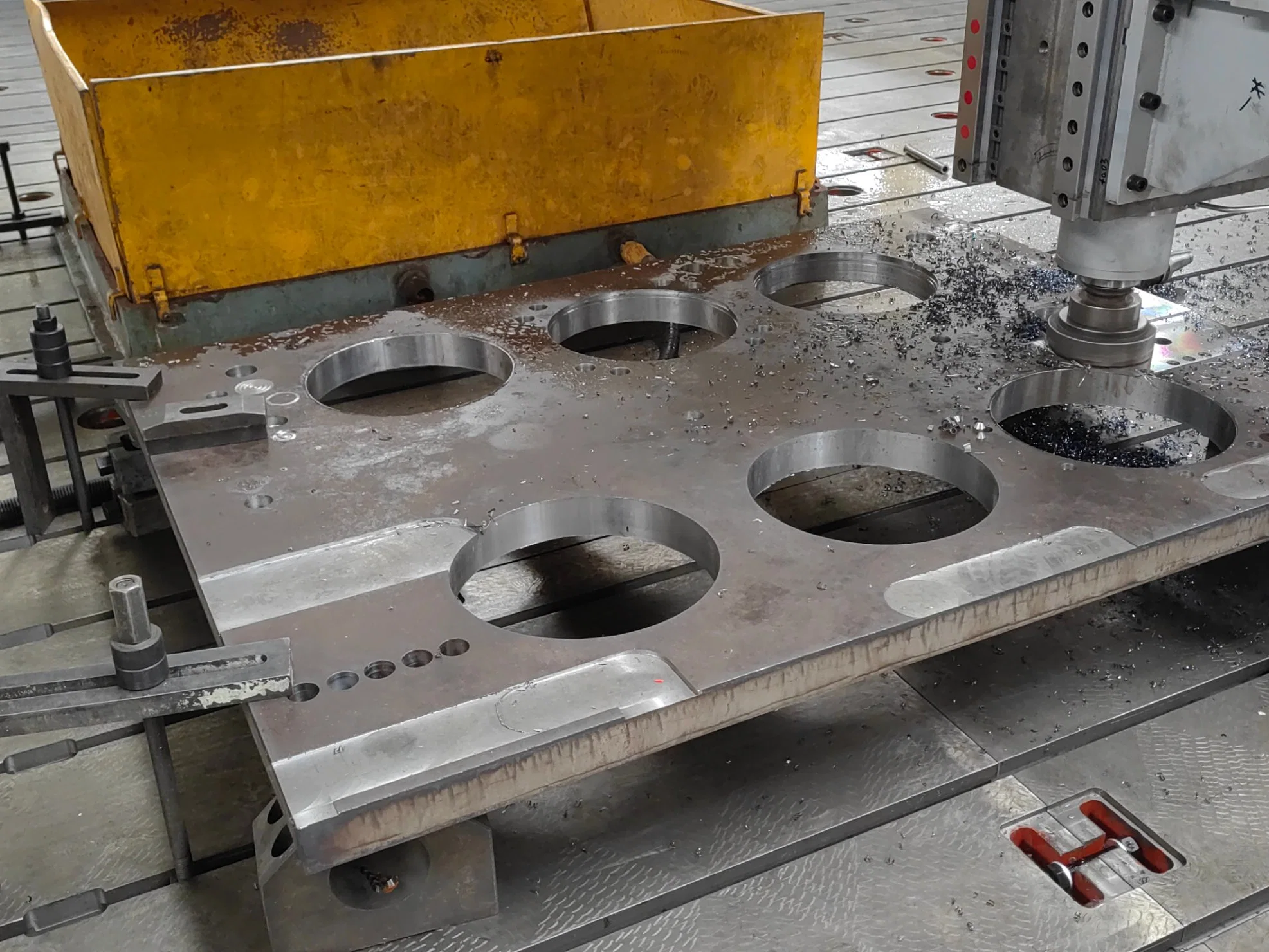 FINCM Structure Steel Plates Bearing Flange CNC Drilling  and Milling Machine