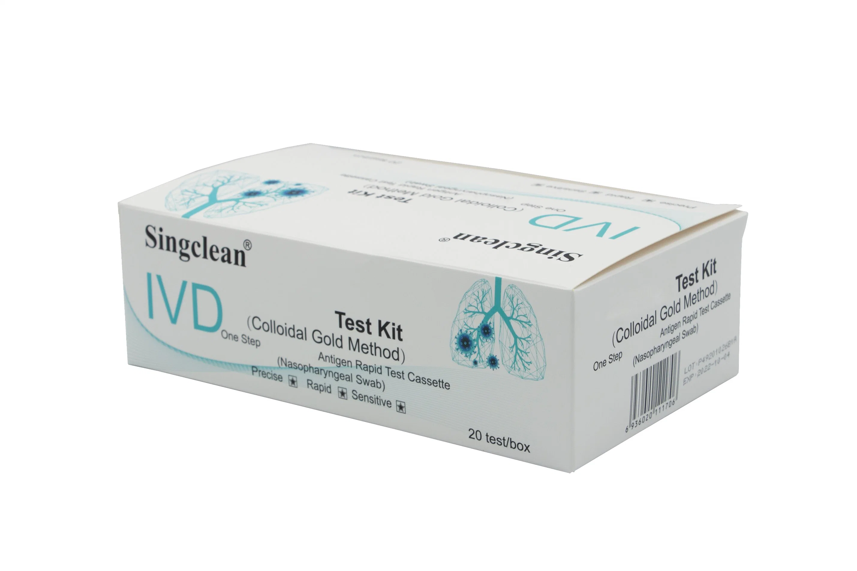 Singclean Virus nasal Multi-especificação antigen nasofaríngea swab Test Strip for Funcionamento fácil