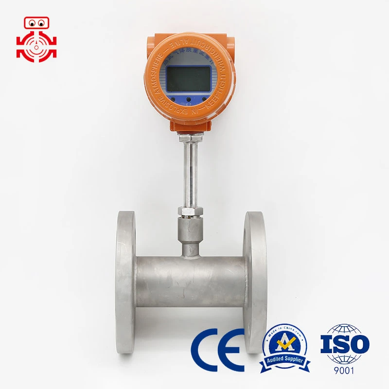 Gas-Durchflussmesser Digitale Anzeige Gas-Masse-Durchflussmesser Hohe Präzision Heiß Gas Mass Flowmeter Plug-in Rohr Typ Druckluft Sauerstoff Stickstoff Gas Custom DN65-DN200 (PL