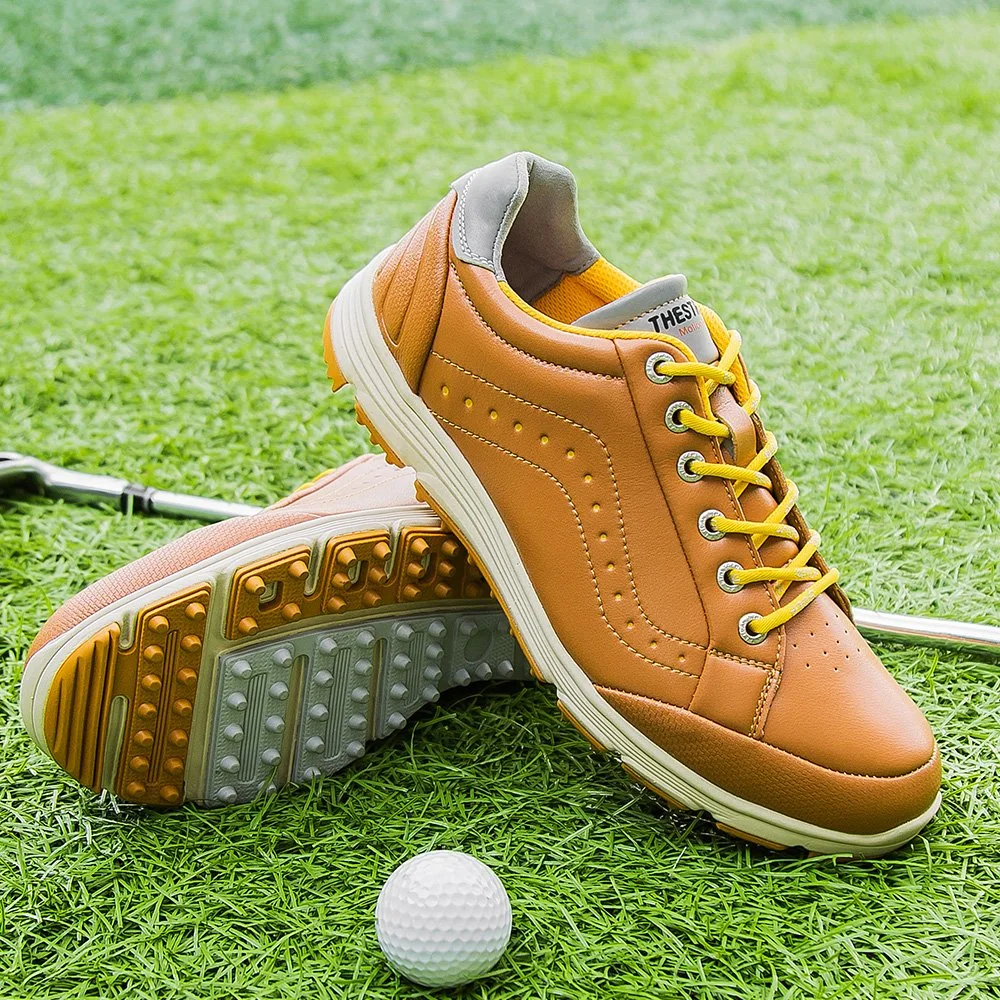 Plus Size Calzado al aire libre OEM y ODM Hombre de moda Zapatos de golf