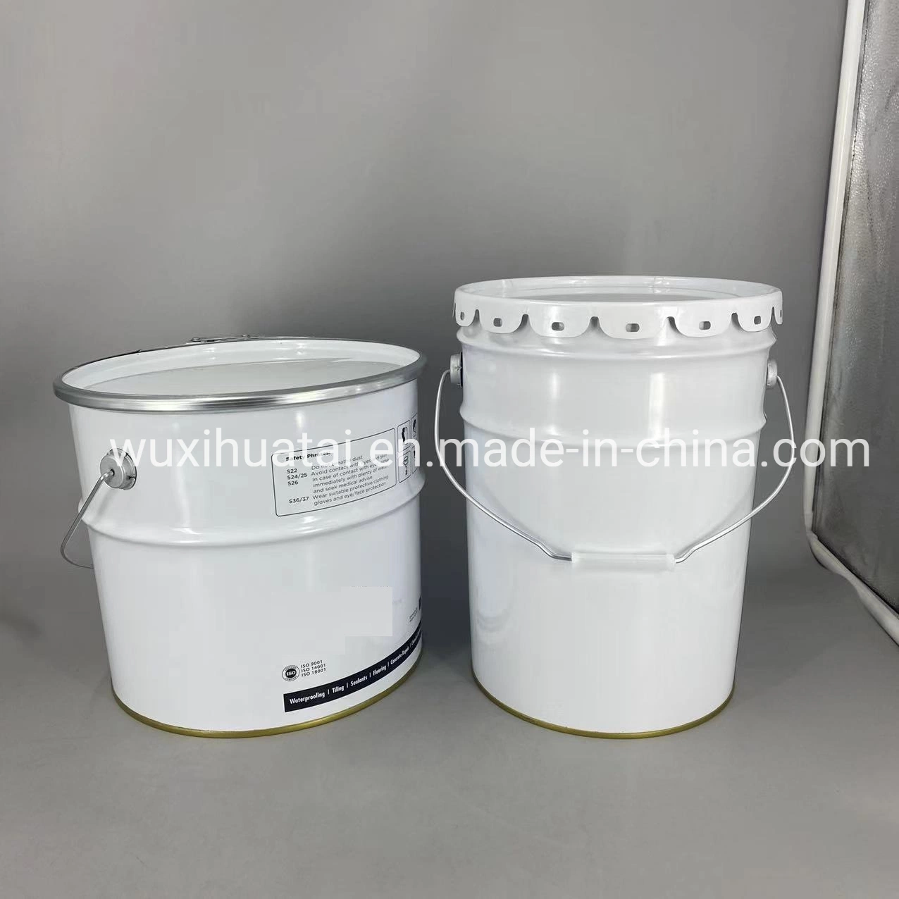 5 Gallon Tin cubeta 10L 18L de la cuchara de metal con mango &amp;tapa cubos grandes tambores