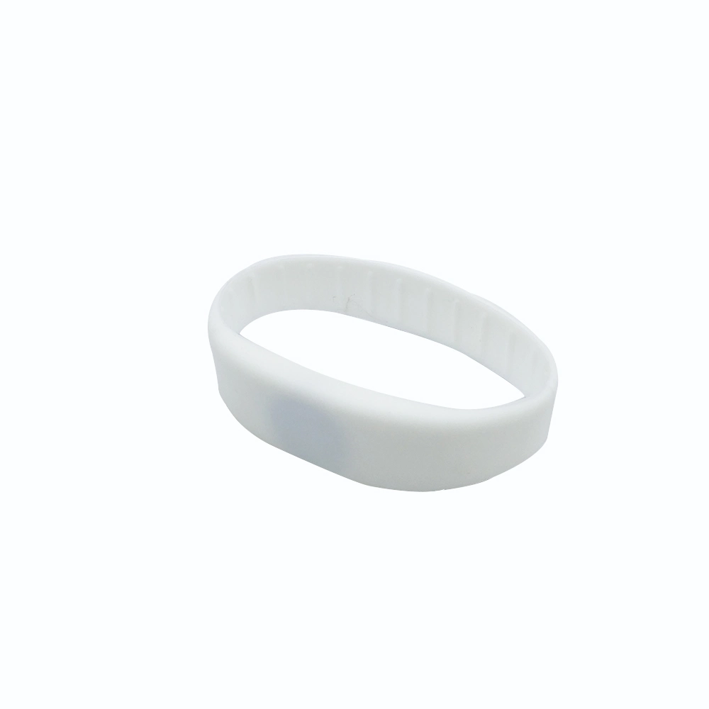 Hf UHF Waterproof Silicone RFID Wristband, Silicone Wristband - White