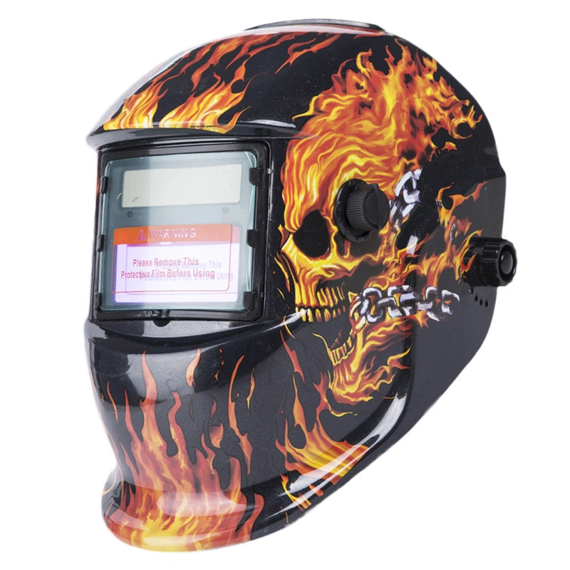 Black PP Custom Welding Auto Darkening Welder Helmet for Arc Weld Grind Cut