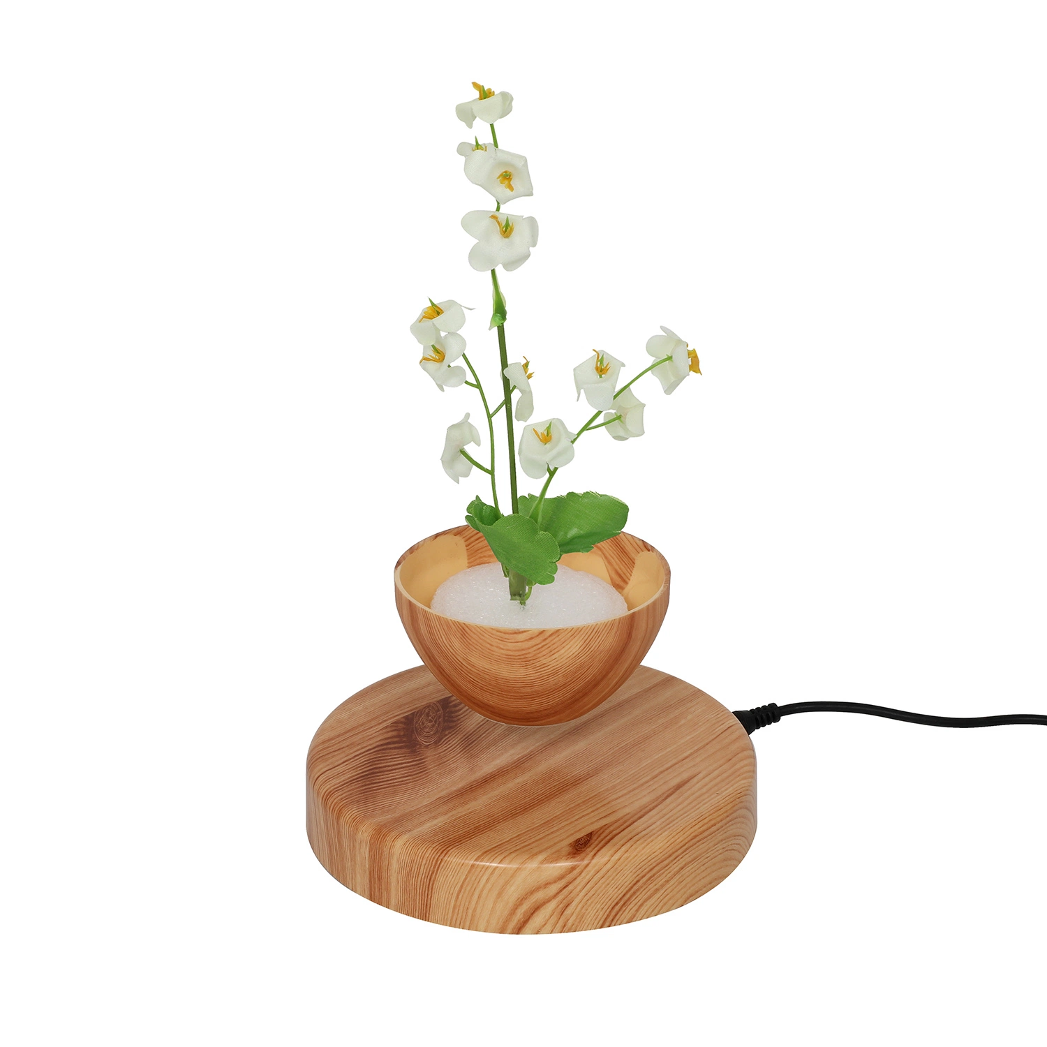 New Promotion Magnetic Levitation Floating Suspension Desk Flowerpot Plant Pot Bonsai Tree for Decor