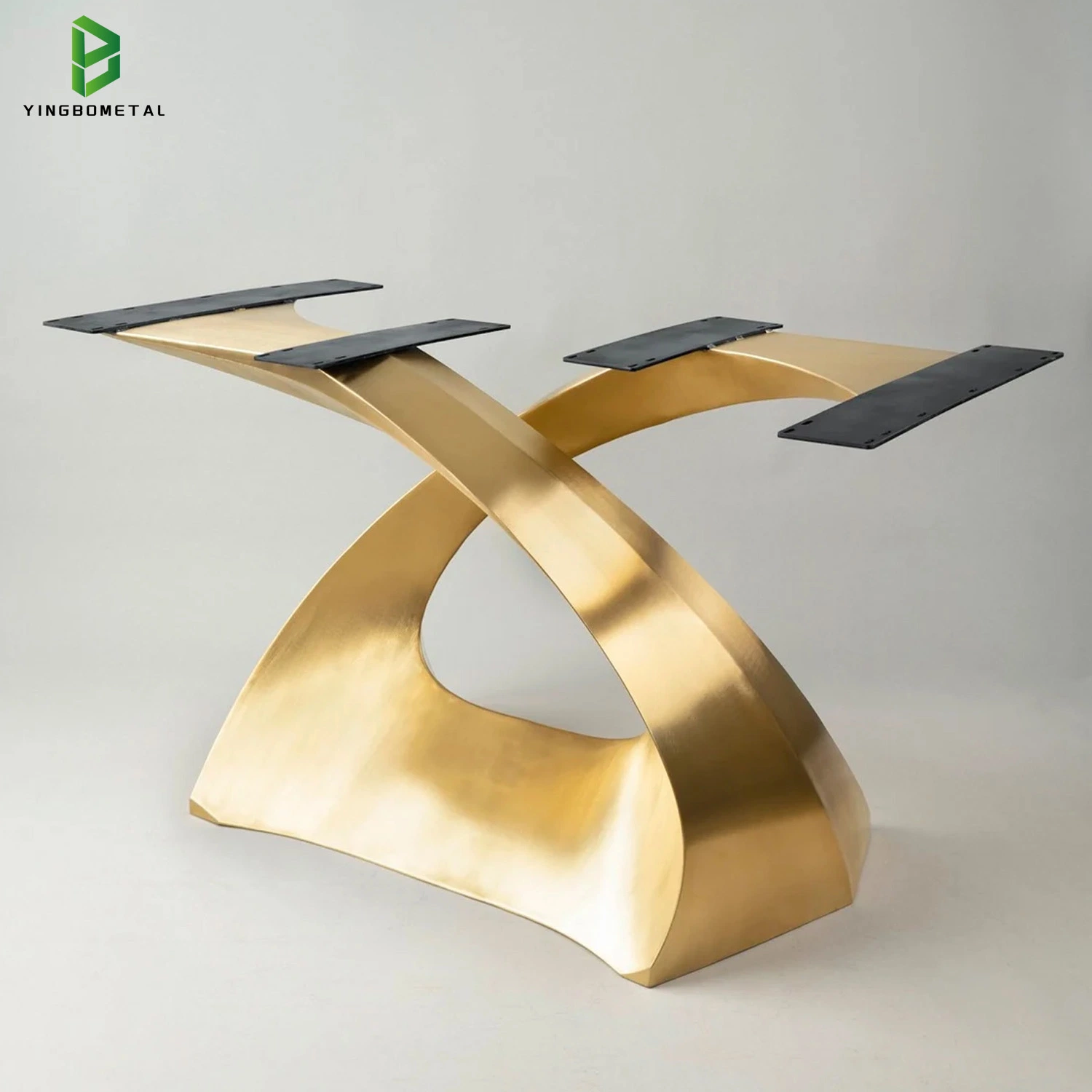 Heavy Duty Industrial Golden Steel Coffee Furniture Legs Metal Dining Table Base