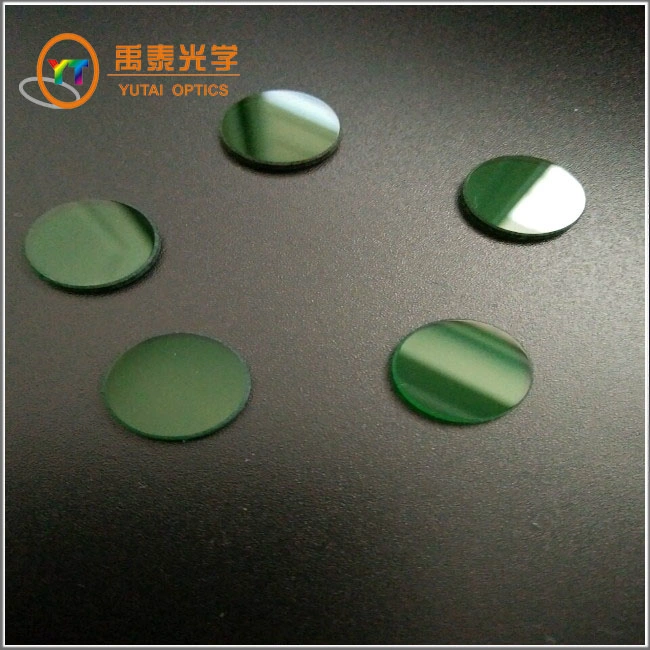 Diameter 10 15 20mm Green Color Glass Optical Filters