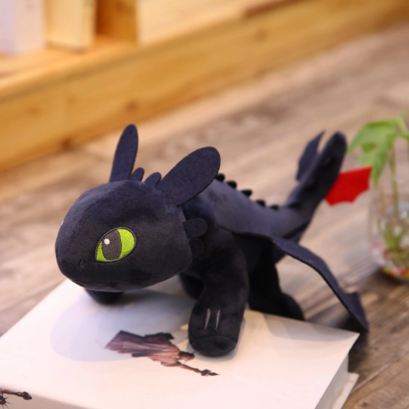 Juguete de felpa dragón suave Muñeca de Anime de peluche para niños