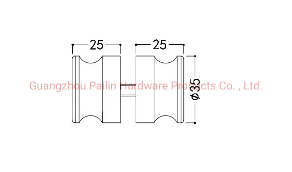 Manufacturers Sell High-Grade Brass Hotel Shower Room Glass Door Accessories Hardware Handle