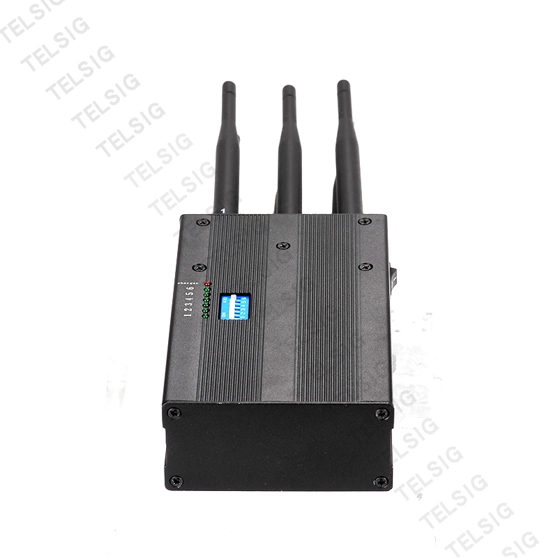 Portable 6 Antenna Portable GPS Jamming Cell Phone Mobile Signal Jammer Locations