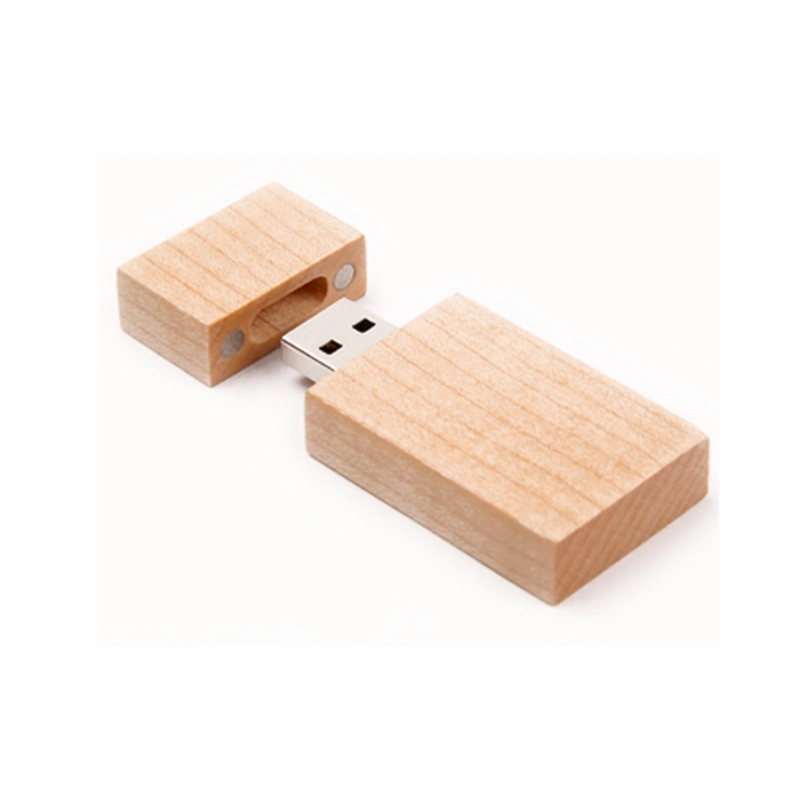 Simple Design Magnet Wooden Portable USB Flash Drive USB Flash Disk USB Pen Drive USB Stick USB Driver USB Drive USB Disk