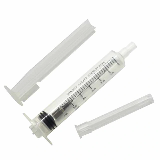 Disposable Medical Orange Cap 1ml Insulin Syringe with Fixed Needle