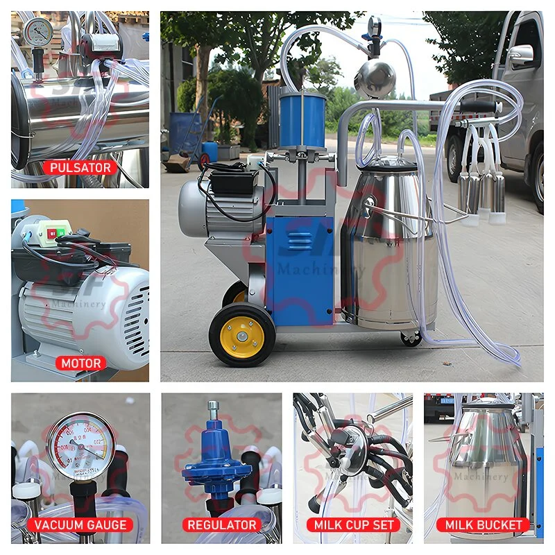 Small Poultry Farm Automatic Vacuum Pump for Goat Milking Machine Milk Tank Milk Machine