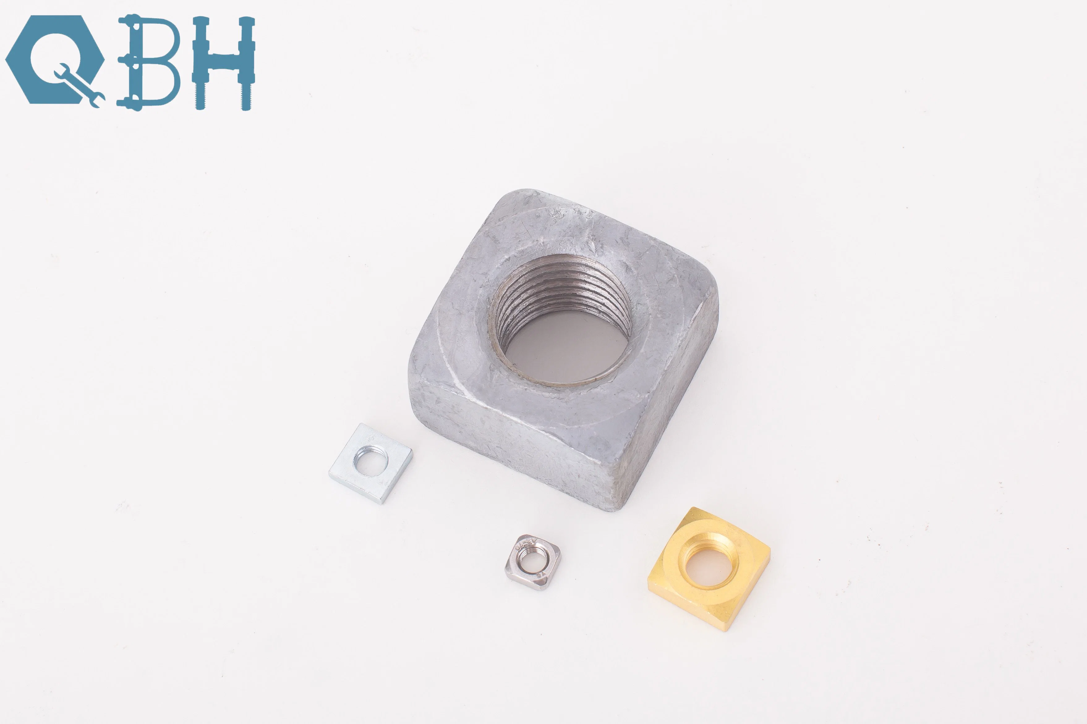 JIS B 1163 Carbon Steel/Brass Single Chamfer Square Nut Plating Zinc Y. Z. P W. Z. P