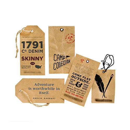 Custom Garment Special Paper Hang Tags Clothing Brand Tags