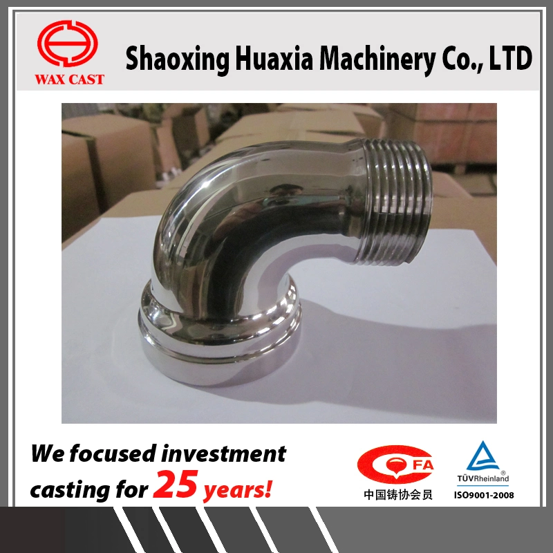 OEM Lost Wax Casting Investment Casting Valve Elbow 90degree Flanges