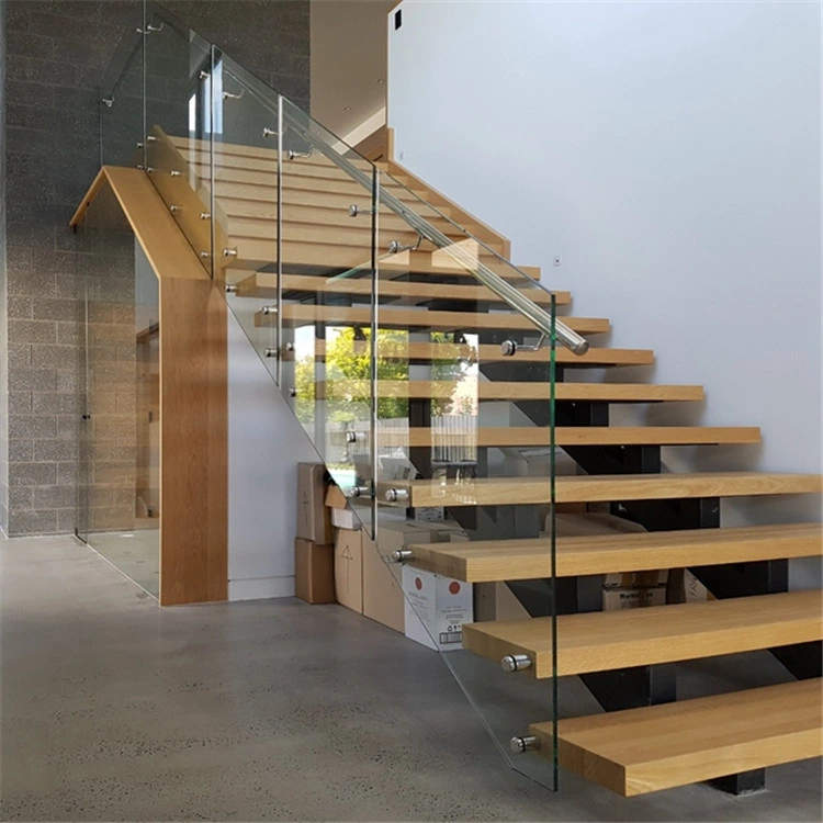 Wooden Stair Steps Customized Straight Staircase