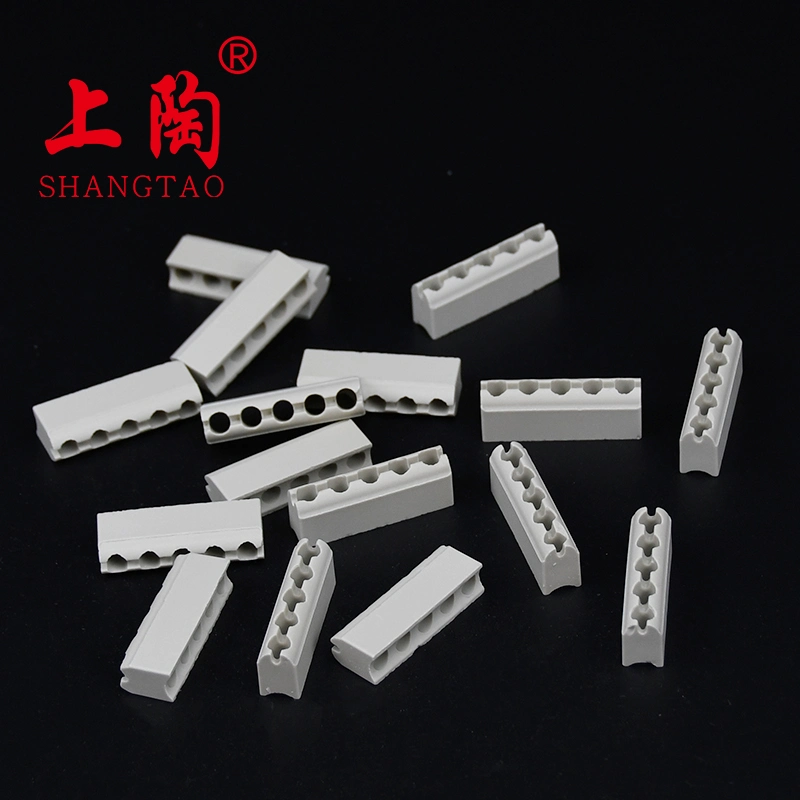 6mm Yellow High Heat Resistance Insulating High-Frequency Ceramics 1-8holes Ceramic Stick for Band Heater Kg