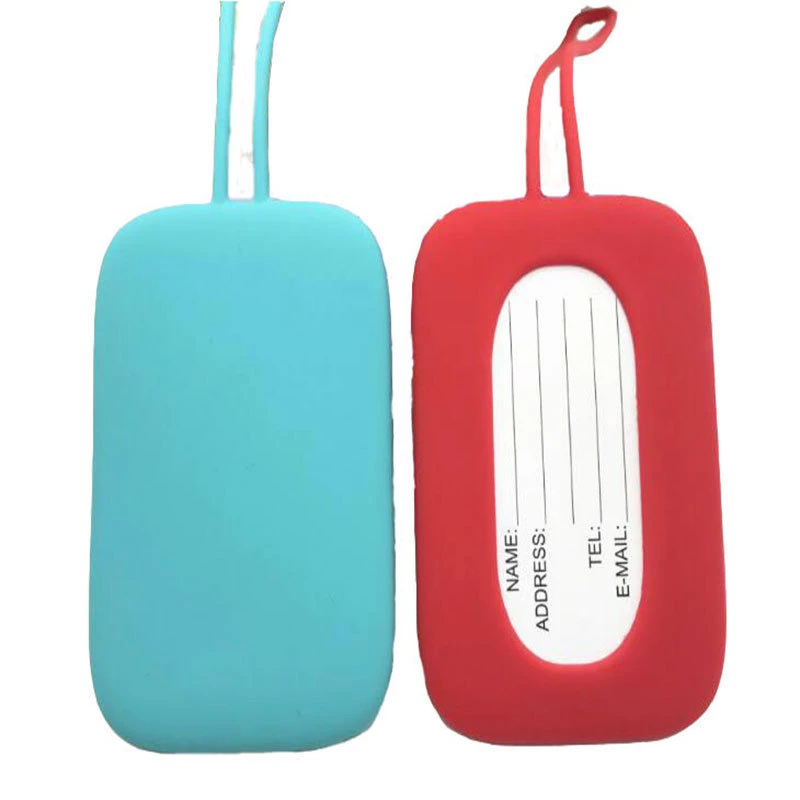 Custom Silicone Rubber Luggage Tags Bag Tags Label Travel ID Bag Tag