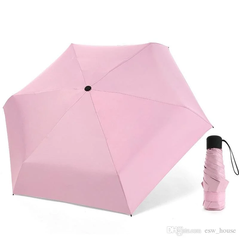 Superlight 5 Fold Small Women UV Protected Umbrellas