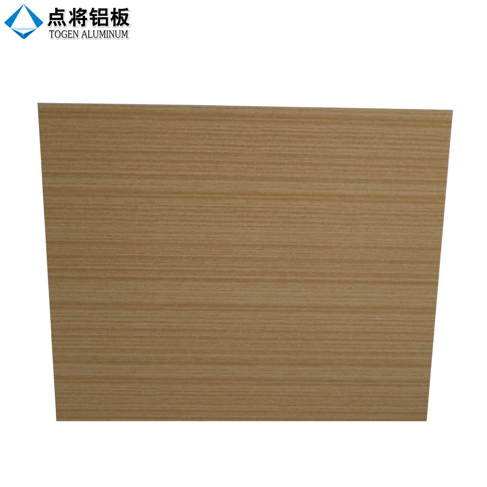 Wood Grain Color Coated Aluminum Sheet Pattern Solid Panel for Curtain Wall