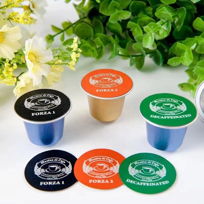 Customized Coffee Capsule 15ml Nespresso Coffee Capsule with Lid