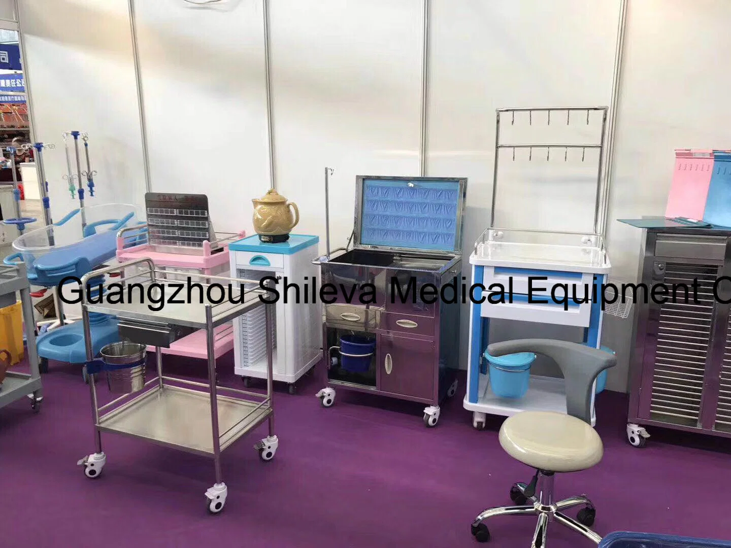 Medical Trolley Plastic Medicine Trolley/ Dressing Cart/Emergency Trolley