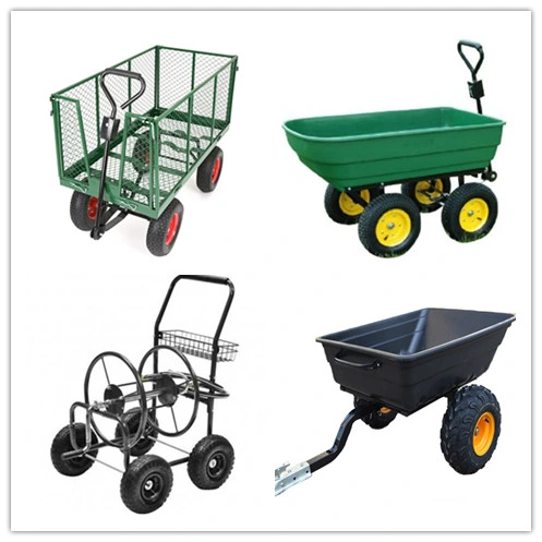 2-in-1 Convertible Handle Gorilla Carts Heavy-Duty Garden Poly Dump Cart