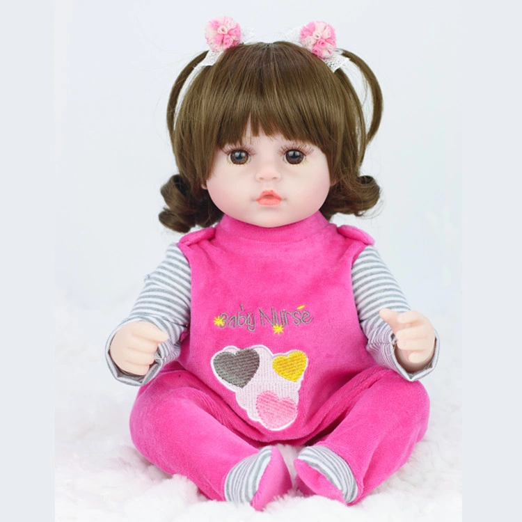 Yosi Silicone de corpo inteiro 48 cm renasce barata Bonecas Bebê Fashion vestido bebê recém-nascido Boneca Brinquedos Doll DIY Playmate Kids Birthday Dom