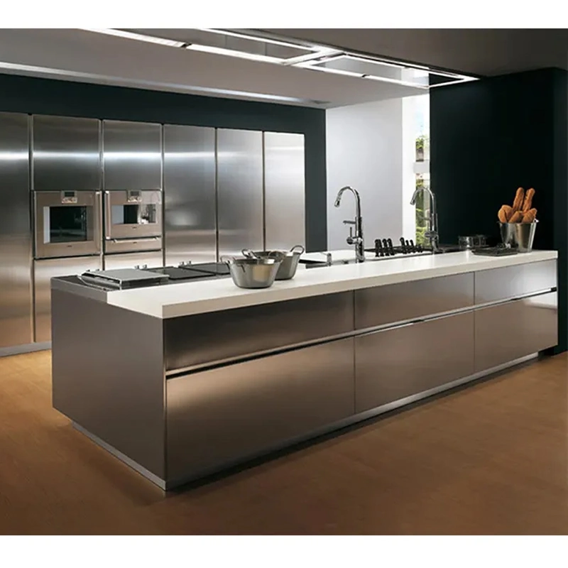 Customized Luxury Outdoor Stainless Steel Kitchen Cabinet Modular Kitchen