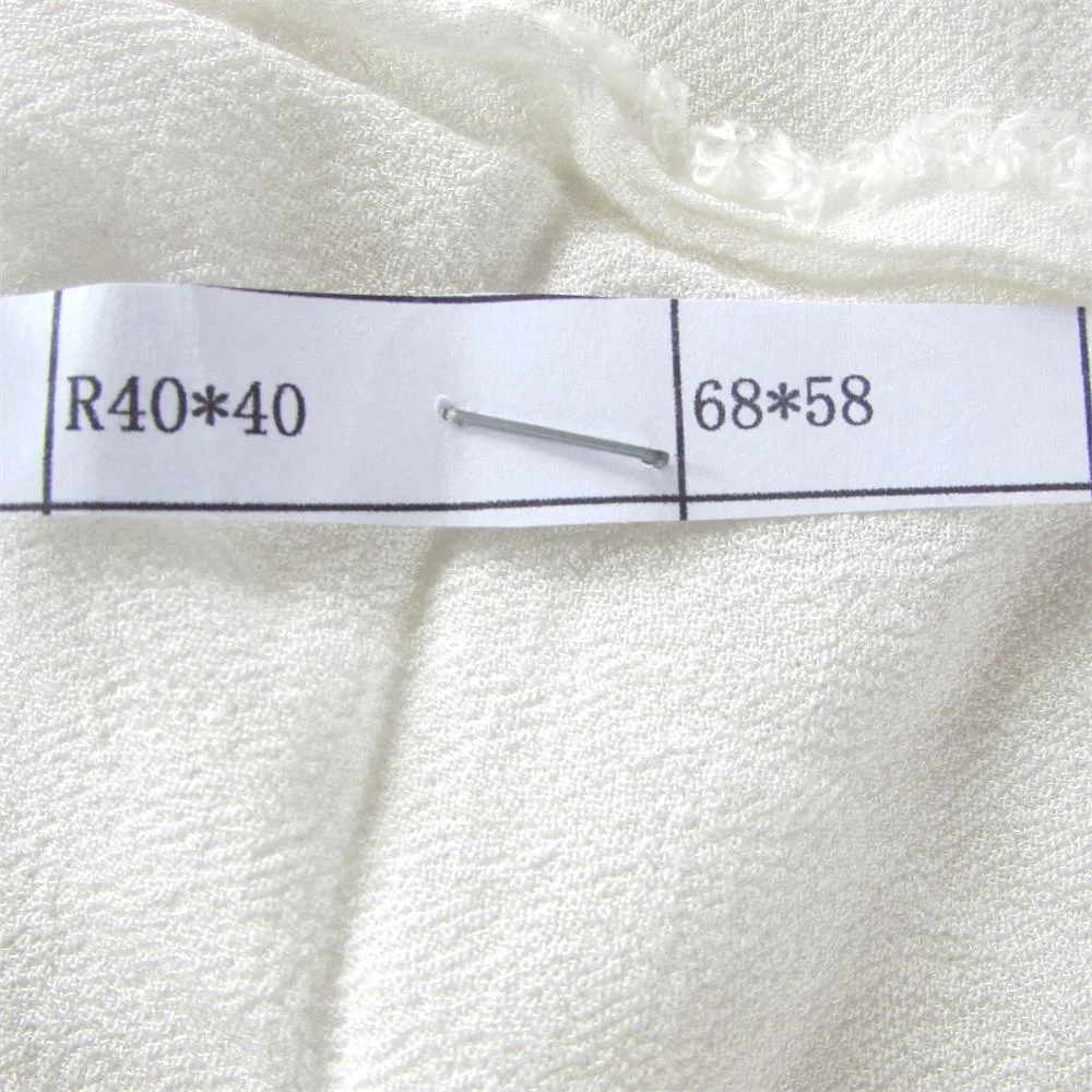 White Color Crepe Rayon Apparel Fabric