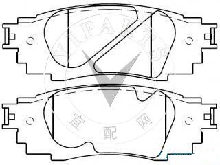 Popular Auto Car Parts Disc Brake Pads for Man Apply to Toyot (D1879/04466-48160) Ahigh Quality Ceramic ISO9001