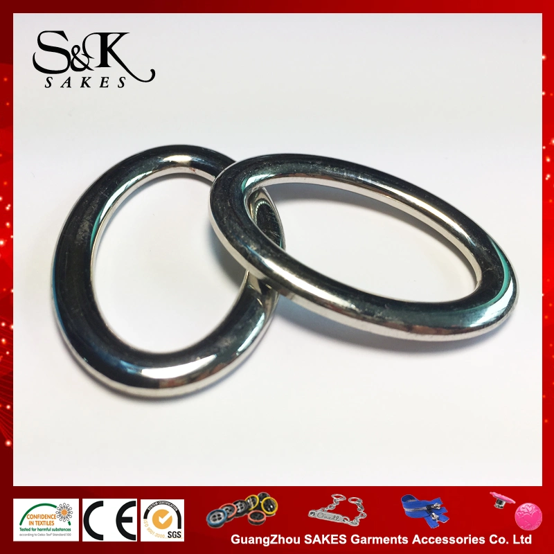 Oval Shape Hot Sale Metal Buckles Alloy Belt Buckle for Garments