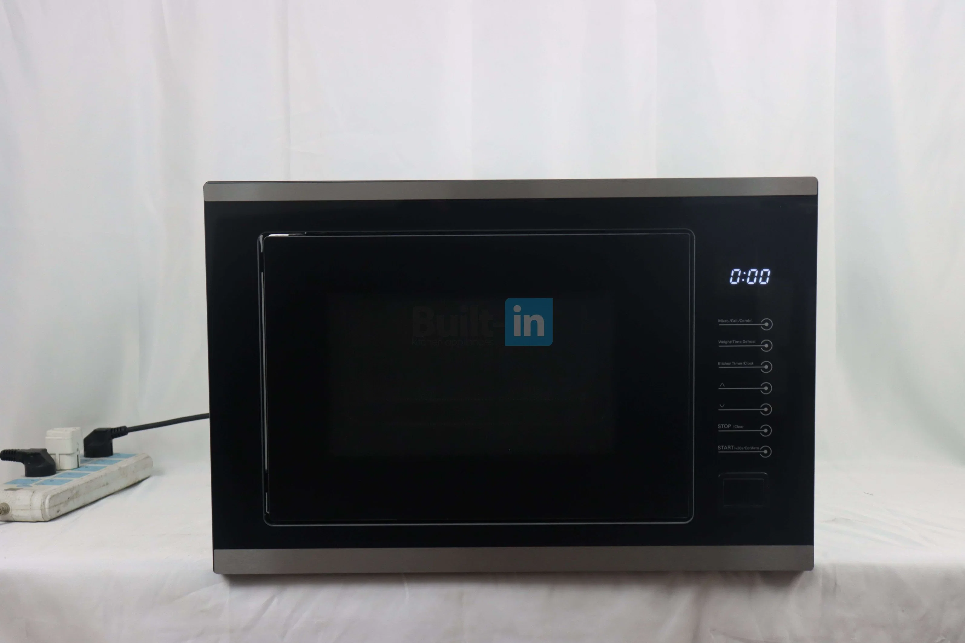 388mm Height 28L Touch Control Grill Function Built-in Microwave Oven Steel Stainless Cavity LED Display Auto Menu