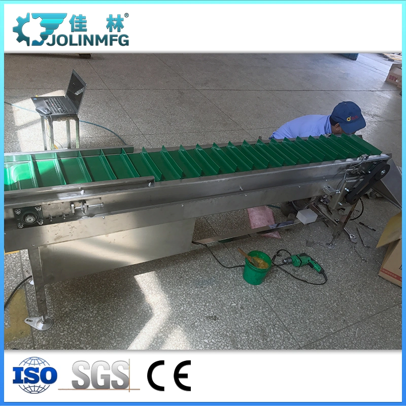 Stainless Steel Frame White Food Belt Conveyor for Food Transportation