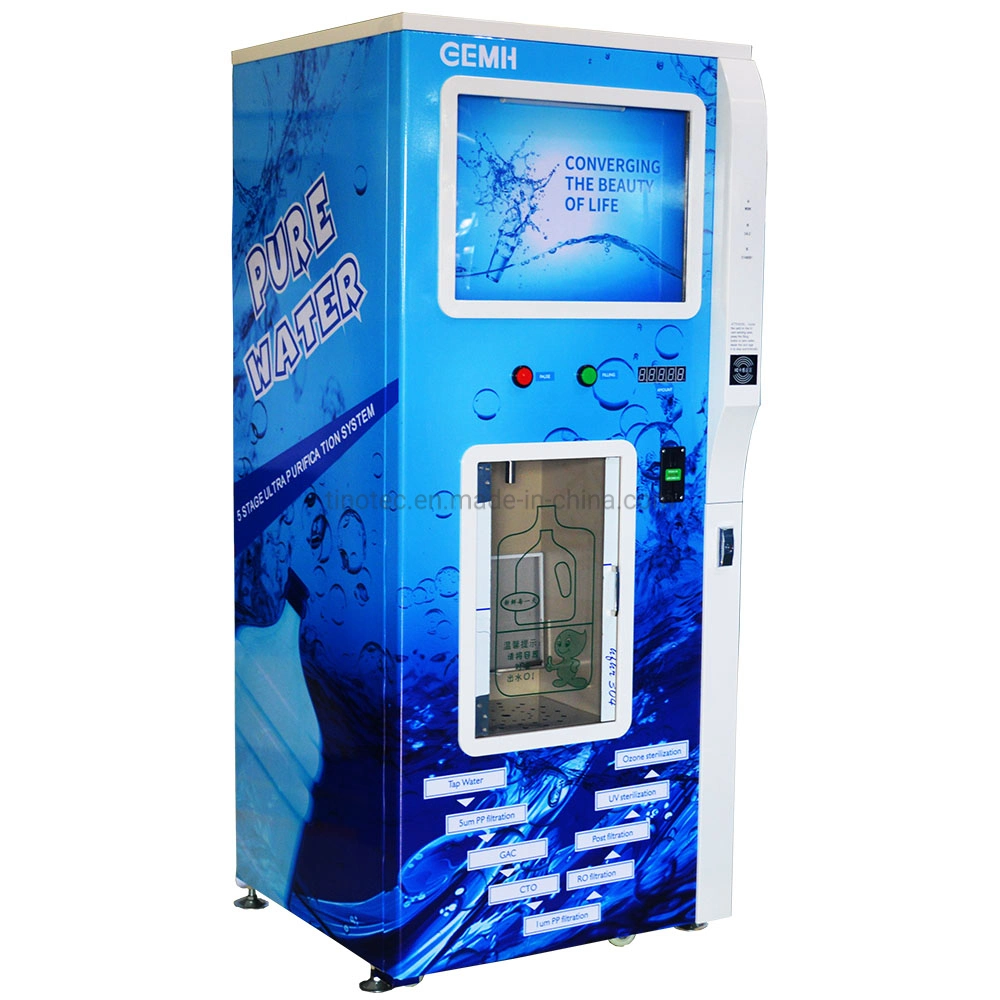 8 Stages Water Filter Activated Carbon Purified Water Refilling Station Equipments