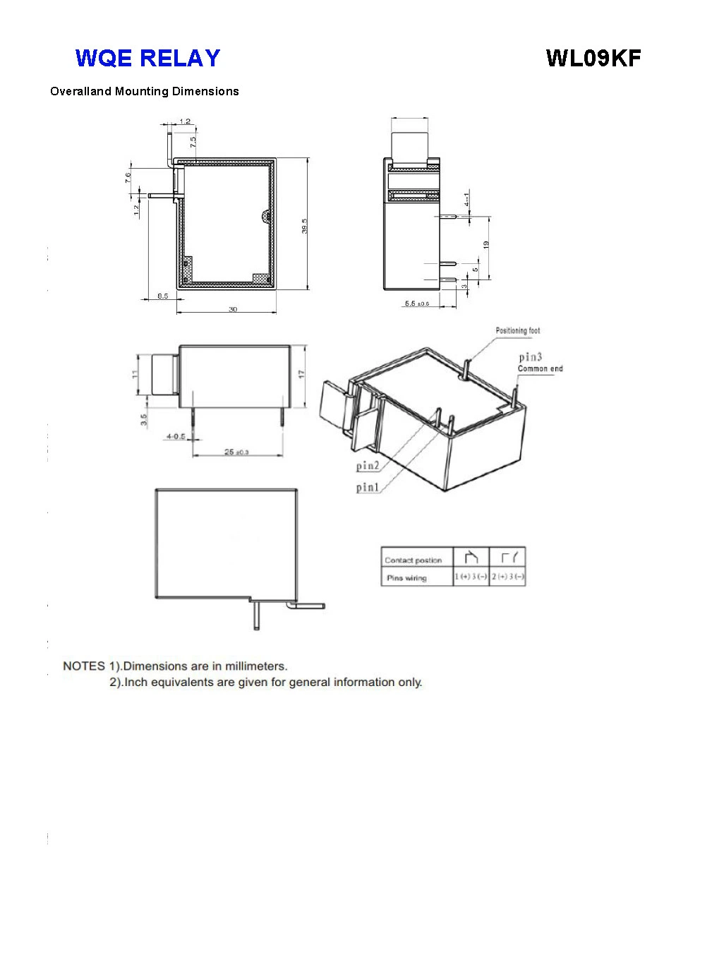 60A 250VAC Long Service Life Anti Vibration Compliant Magnetic Latching Relay Wl09kf 1A 1b Contact Form