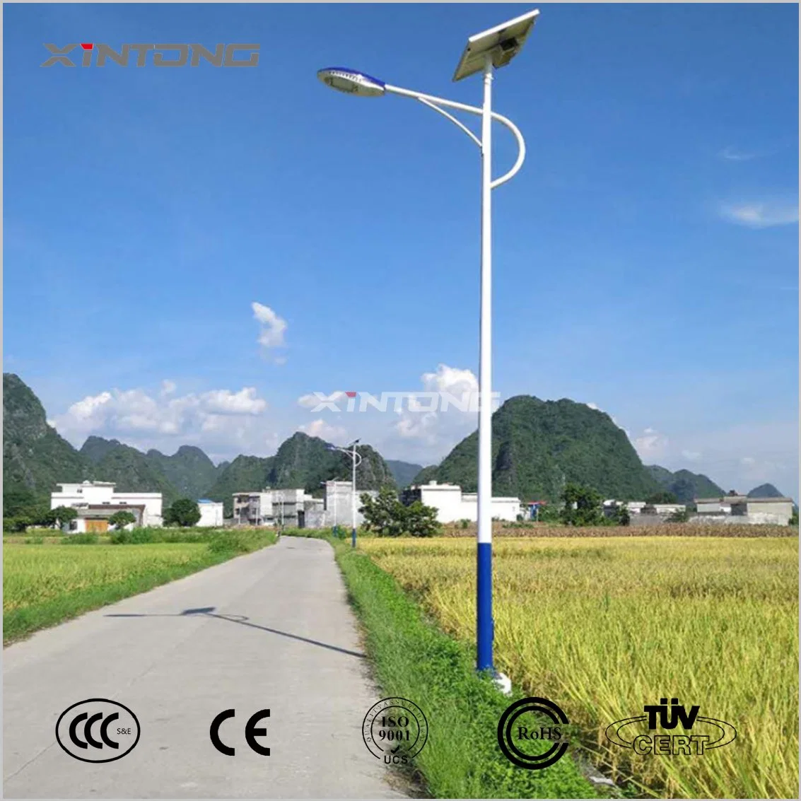 Rua Solar Luz do Sensor de movimento do controle de carga Rua LED Caixa de Luz