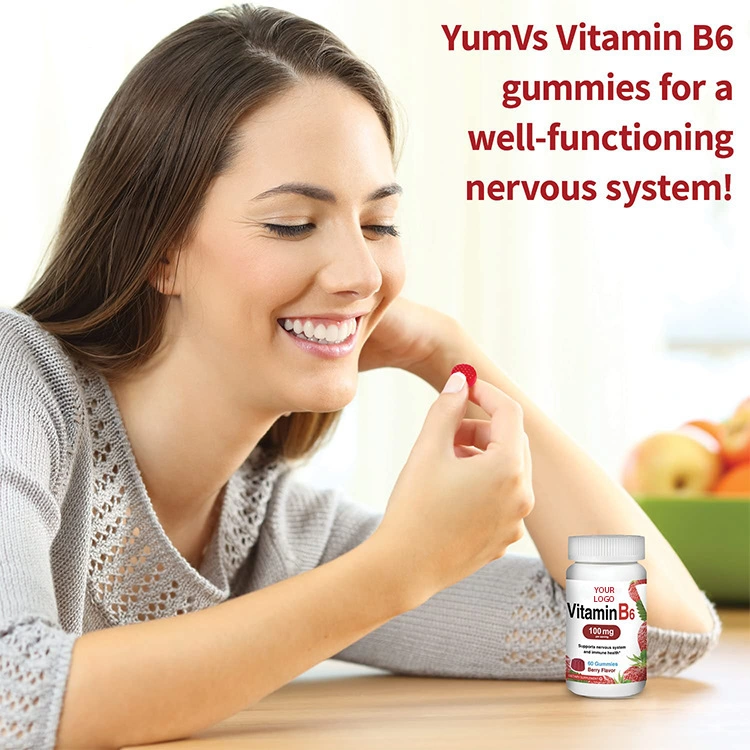 OEM Customized Private Label Vitamin B6 Gummies Food Supplement