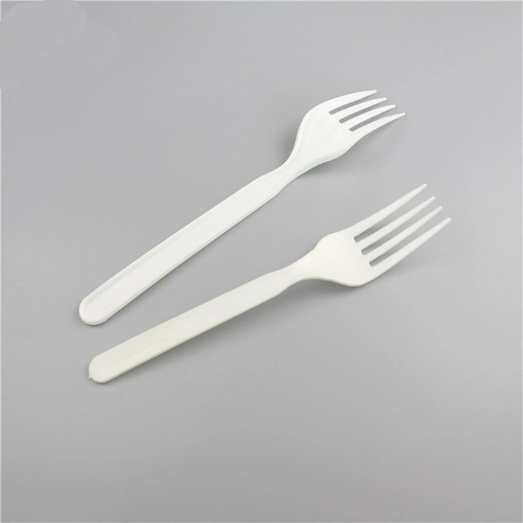 100% PLA Disposable Degradable Cutlery Set of Knife Fork Spoon