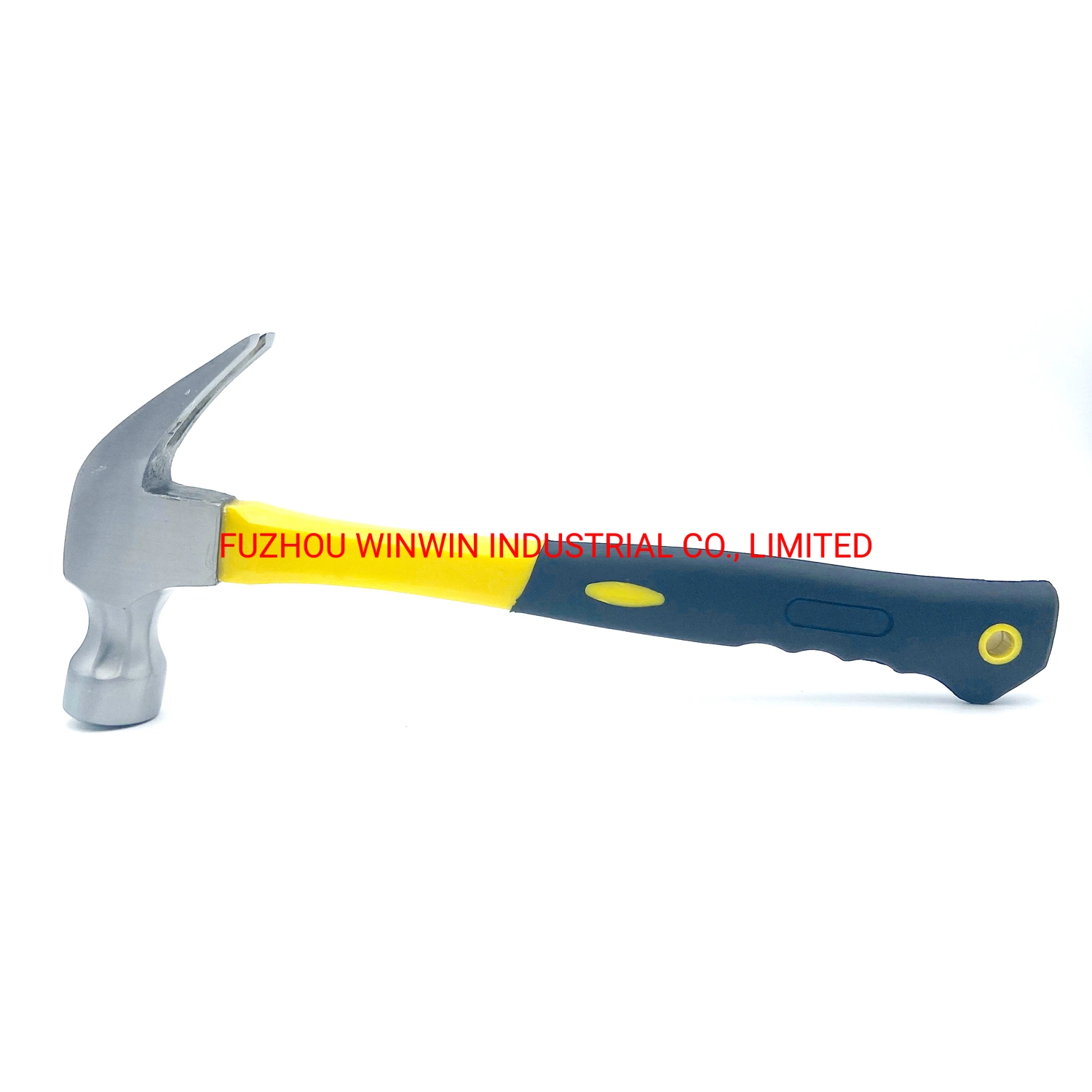 Wholesale 16oz Claw Hammer with Fine Polish Head and Fiberglass Handle (WW-CH02B)