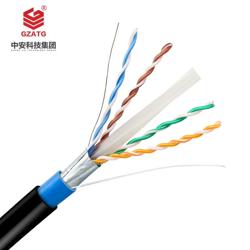 CAT6 cable LAN Cable de red de fabricación China interiores o exteriores