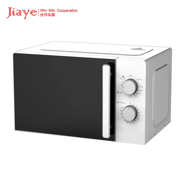 20L White Free Standing Microwave Oven with Grill for Kitchen Applaince